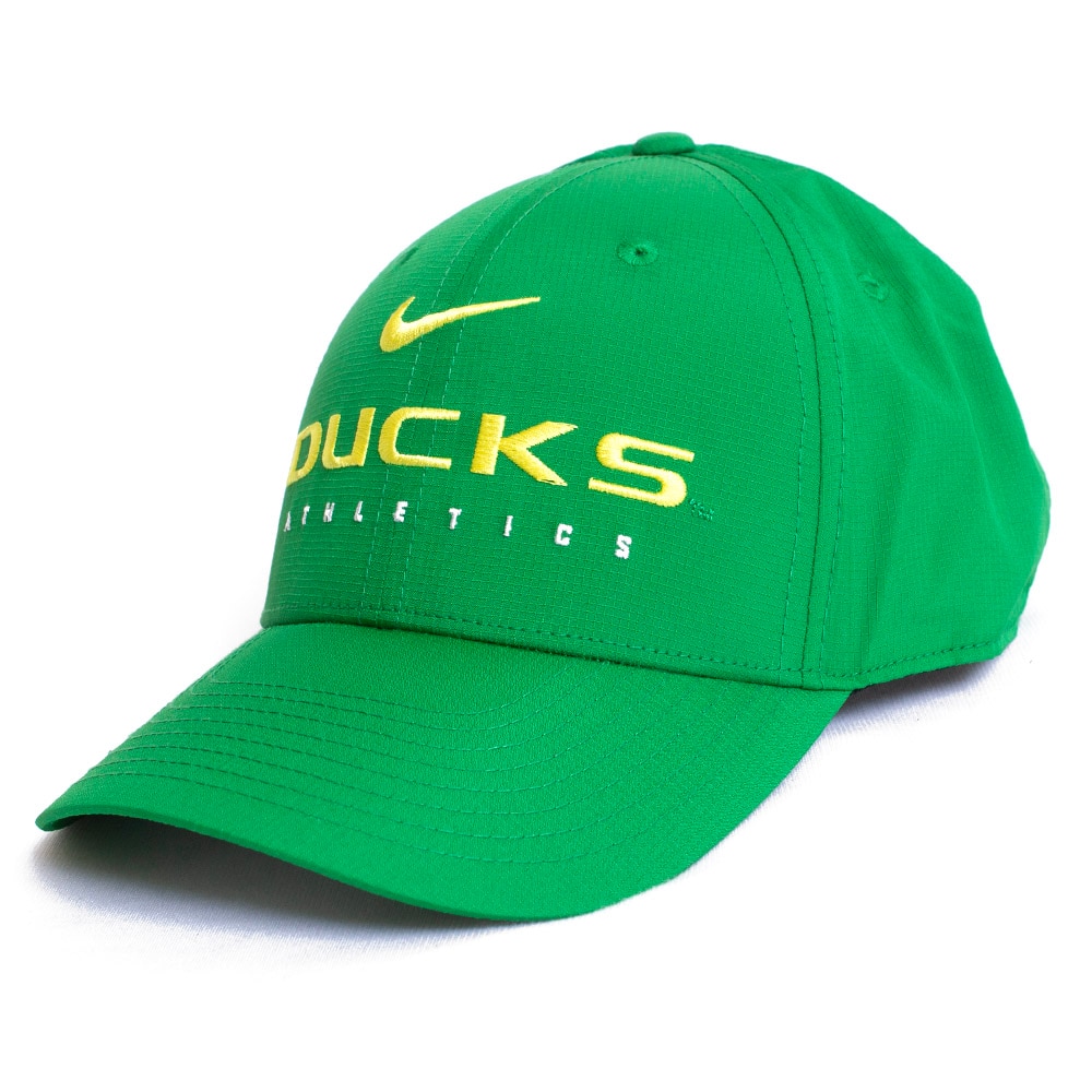 Ducks Spirit, Nike, Green, Curved Bill, Performance/Dri-FIT, Accessories, Unisex, Football, Structured, Sideline, Adjustable, Hat, Ducks Athletics, Rip-stop, 799092